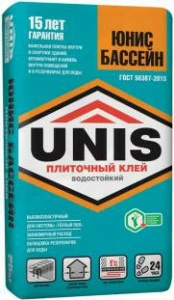 Плиточный клей Юнис Бассейн 25кг
