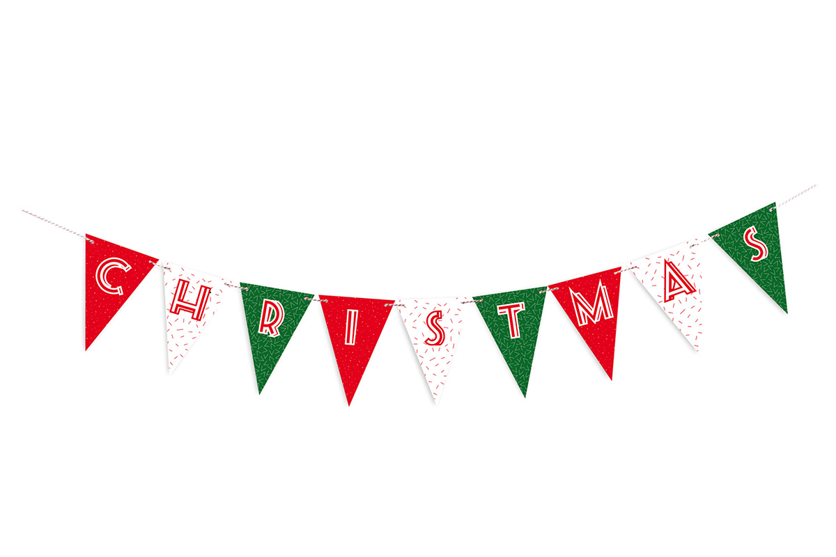 Гирлянда для вечеринки Christmas Doiy DYFLAGSXM - Вид №3