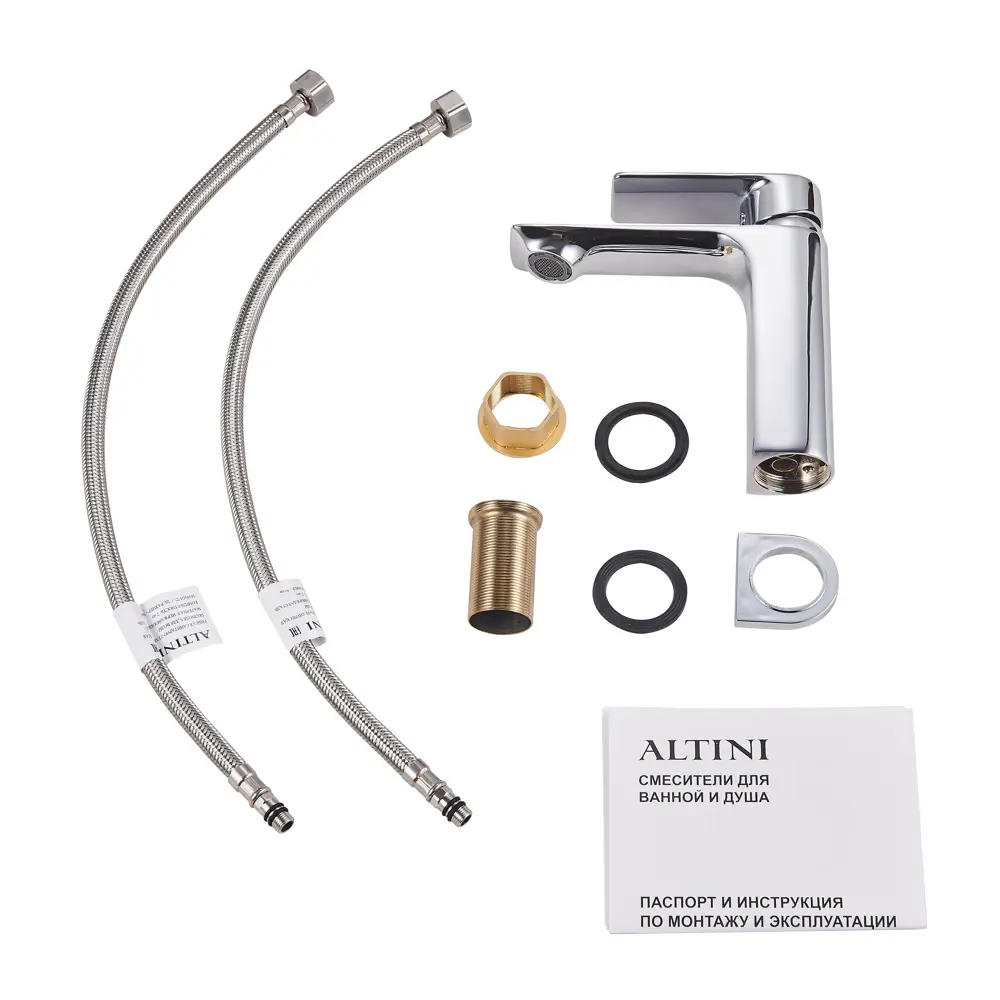 Смеситель для раковины Altini Shine 10531001-C однорычажный цвет хром 89396452 STLM-2089111  - Вид №6