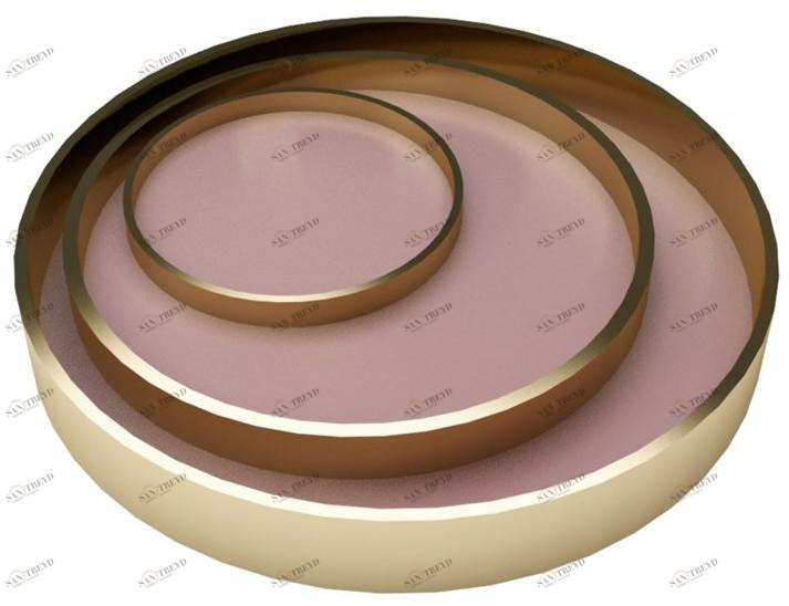 ZALABA Design Поднос стальной круглый Ola sun-id-1440722