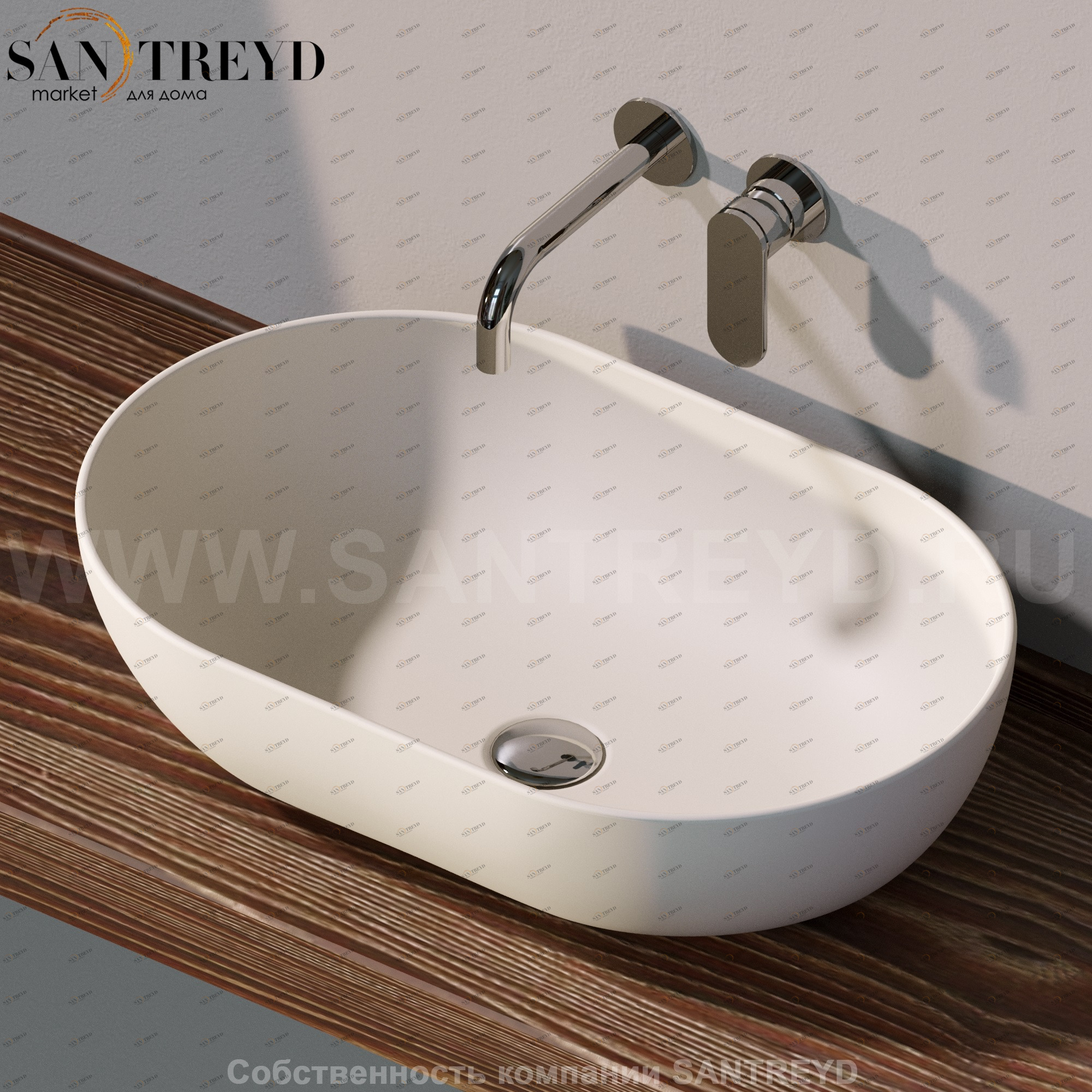 AP62A9003 Накладная раковина на столешницу  овальная Ceramica Flaminia App