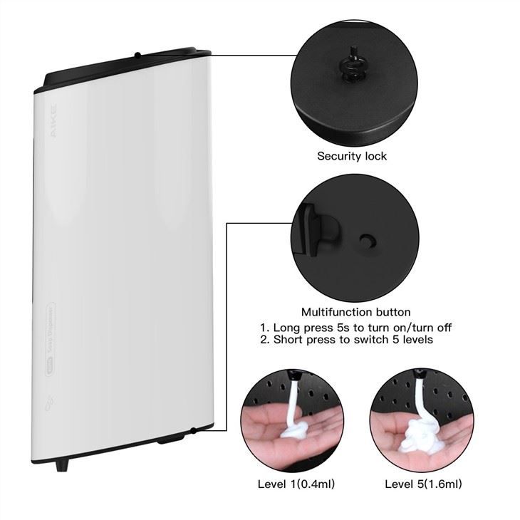 Автоматический дозатор пенящегося мыла AIKE AK1260_113  - Вид №5