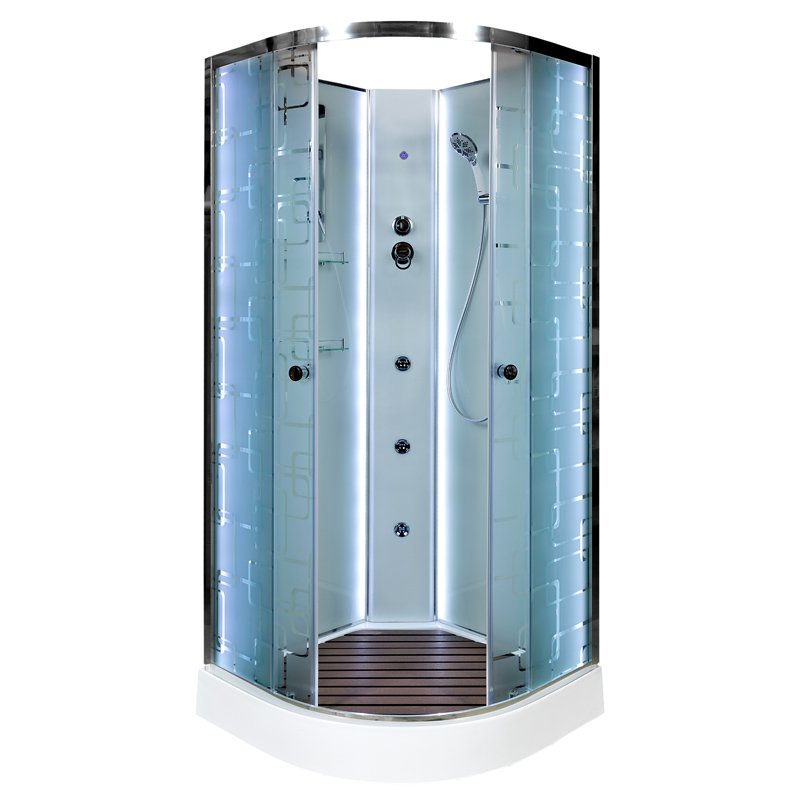 ЕМ4590 с электрикой (эл.) Душевая кабина DETO Серия EM ЕМ1590 N LED с гм.