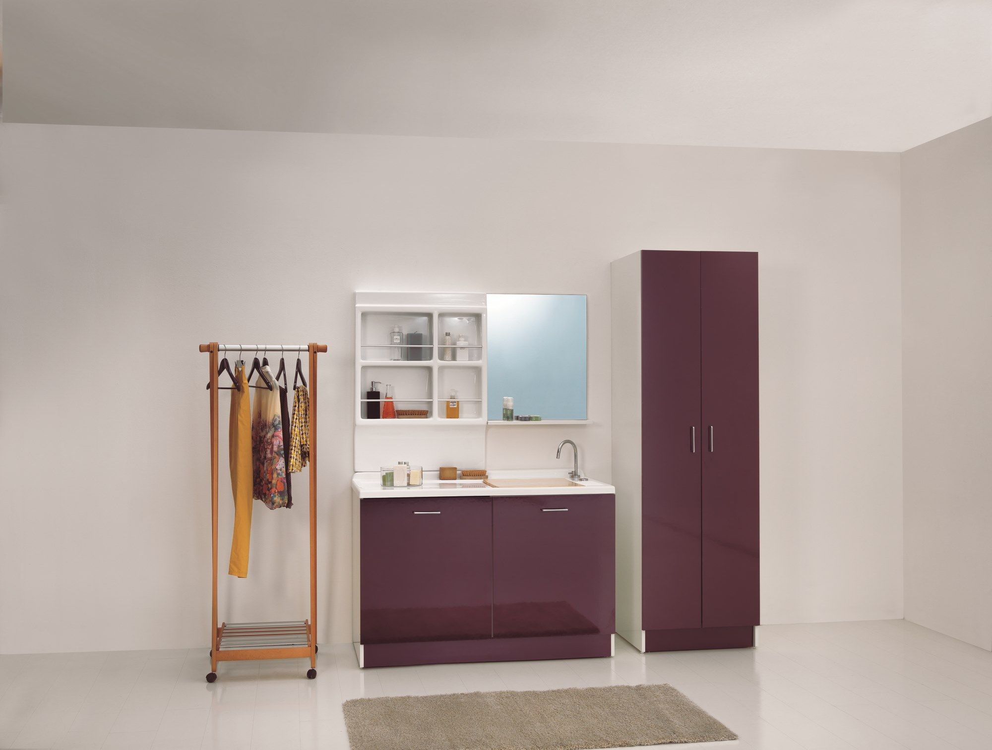 Керамический модульный шкаф для белья со стиральной машиной COLAVENE Active Wash ARCH-00139232 - Вид №11