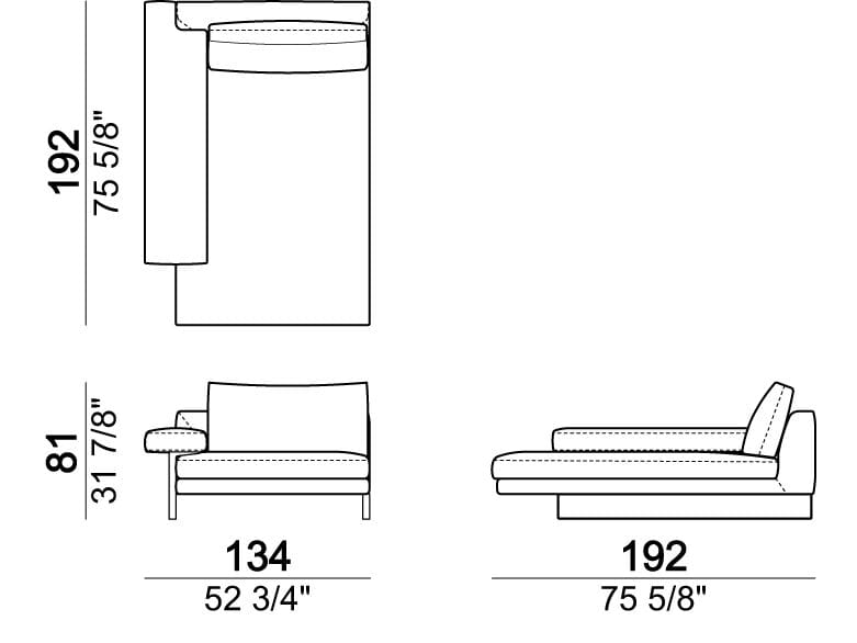 Секционный диван из ткани Arketipo EGO ARCH-00102437 - Вид №16