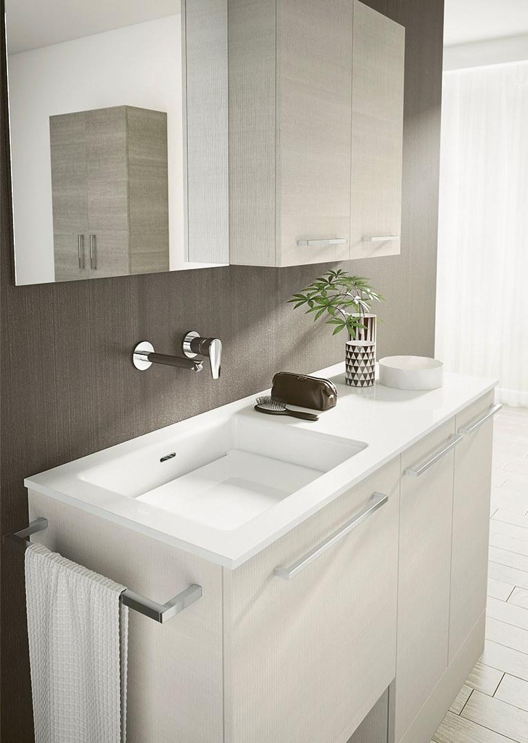 BMT Постирочный шкаф с раковиной для стиральной машины Double sun-id-1354068 - Вид №1