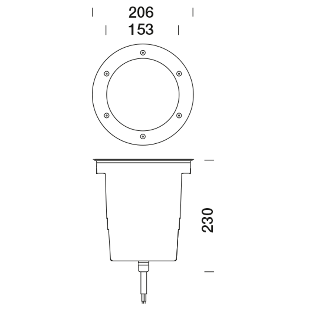 8030513 Встраиваемый в пешеходный пол Platek MEDIO  MEDIO - LED 3000K 44°  - Вид №3