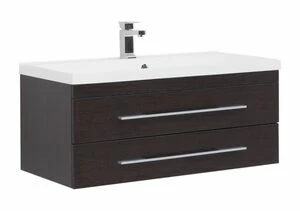 Тумба с раковиной Aquanet Нота NEW 100 венге