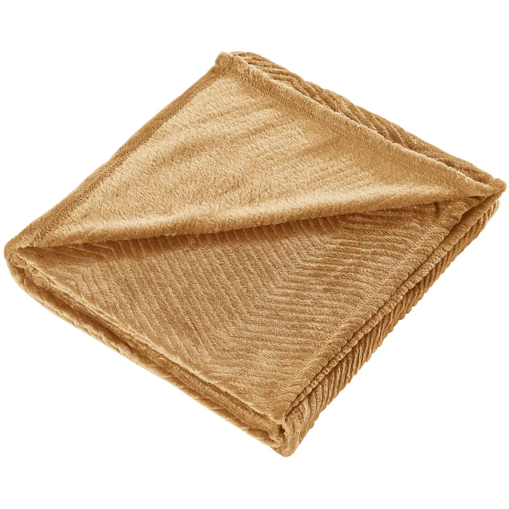 Плед Peru 140x200 см велсофт цвет желтый СТОЛИЦА ТЕКСТИЛЯ STLM-2091624