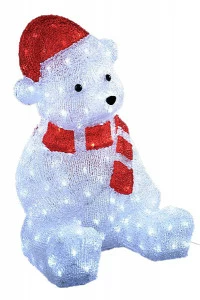 Световая Фигура "Медвежонок" 3D ELKI СВЕТОВЫЕ ФИГУРЫ 017733 Белый