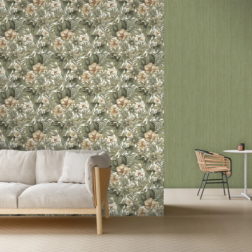 Обои флизелиновые Erismann Adele салатовые 1.06 м 60072-05 STLM-2124433 - Вид №2