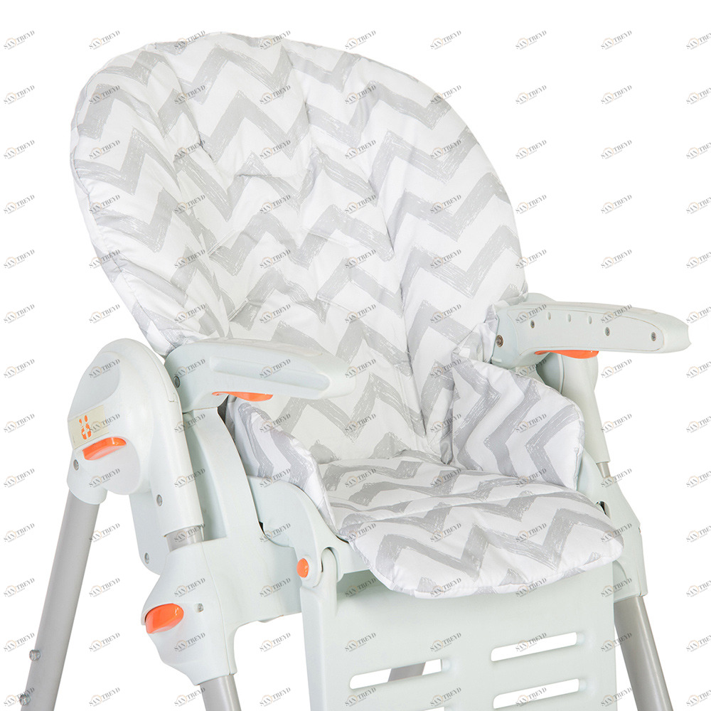 Съемный чехол для стульчика для кормления Grey Zigzag VAMVIGVAM  281521 Серый Santreyd 