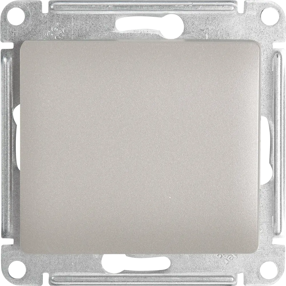 Выключатель проходной встраиваемый Systeme Electric Glossa СХ6 1 клавиша цвет платиновый STLM-2093348 - Вид №1