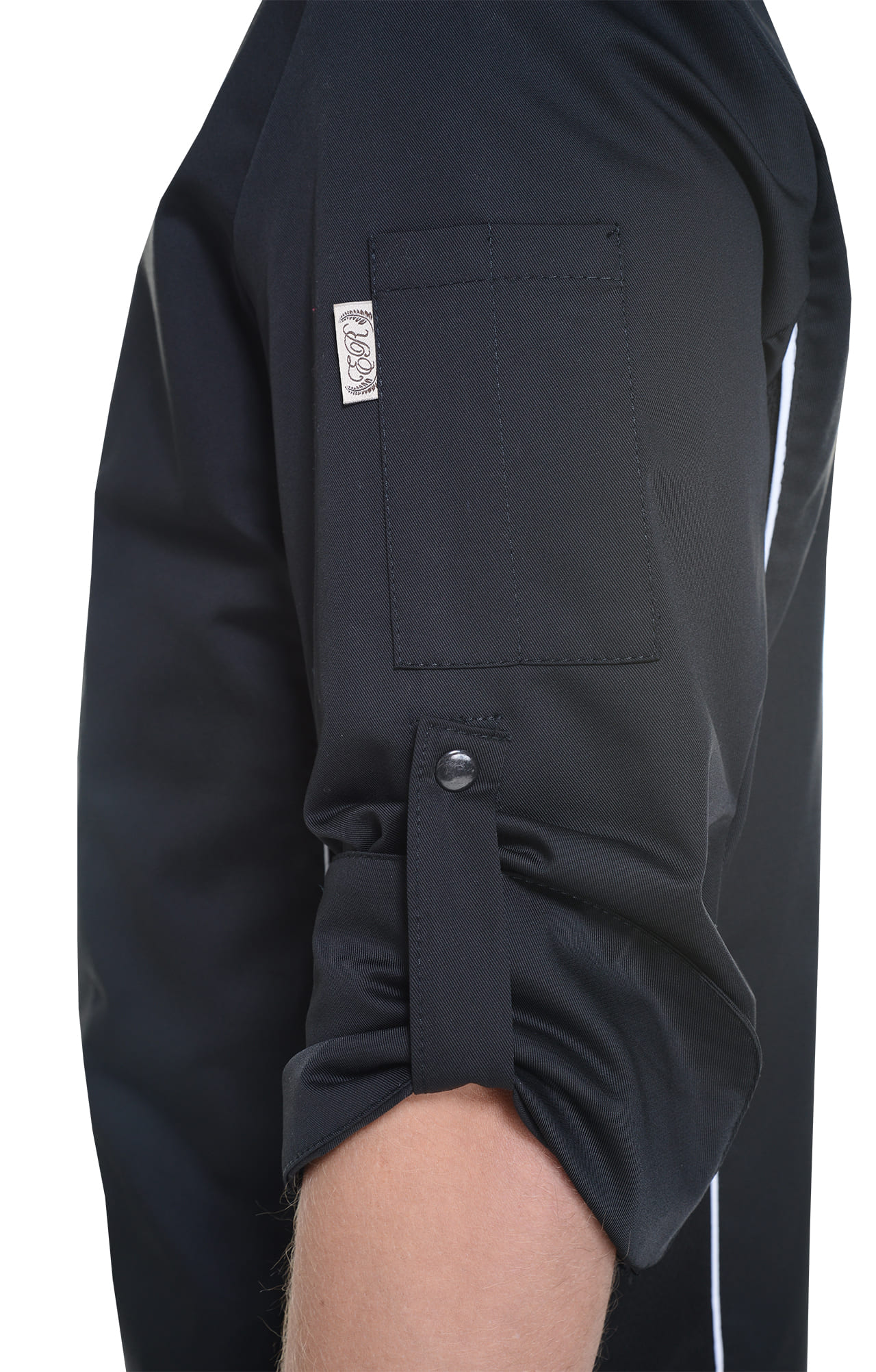 62607 Китель поварской black (черный) RICON  Повар  размер 52 (XL)  - Вид №7