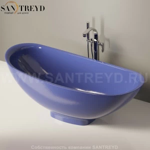 Flaminia IO e SI Ванна свободностоящая 165 см синяя IOeSI70SM.5003