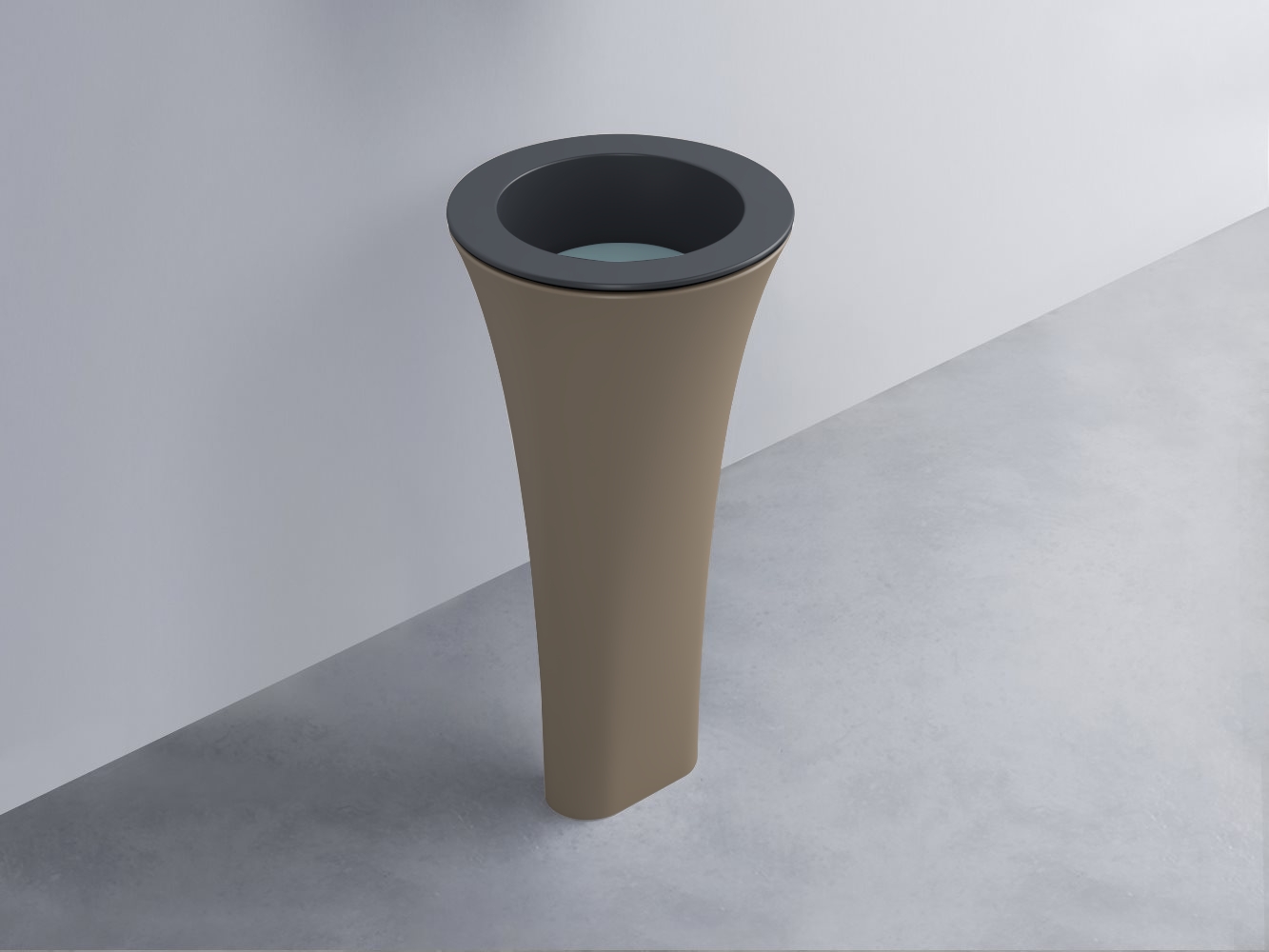 AMLA45-BA+AMPILT-PL+AMCOLT-AN Раковина Amedeo Tondo отдельностоящая cielo Enjoy + Amedeo Ceramica Cielo