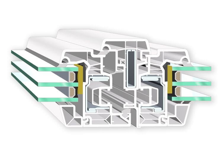 ПВХ створки окна Veka SOFTLINE 76 ITALIA ARCH-00023738 - Вид №4