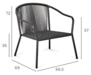 Royal Botania Штабелируемое садовое кресло из олефина с подлокотниками Samba Sam 77 - Вид №1