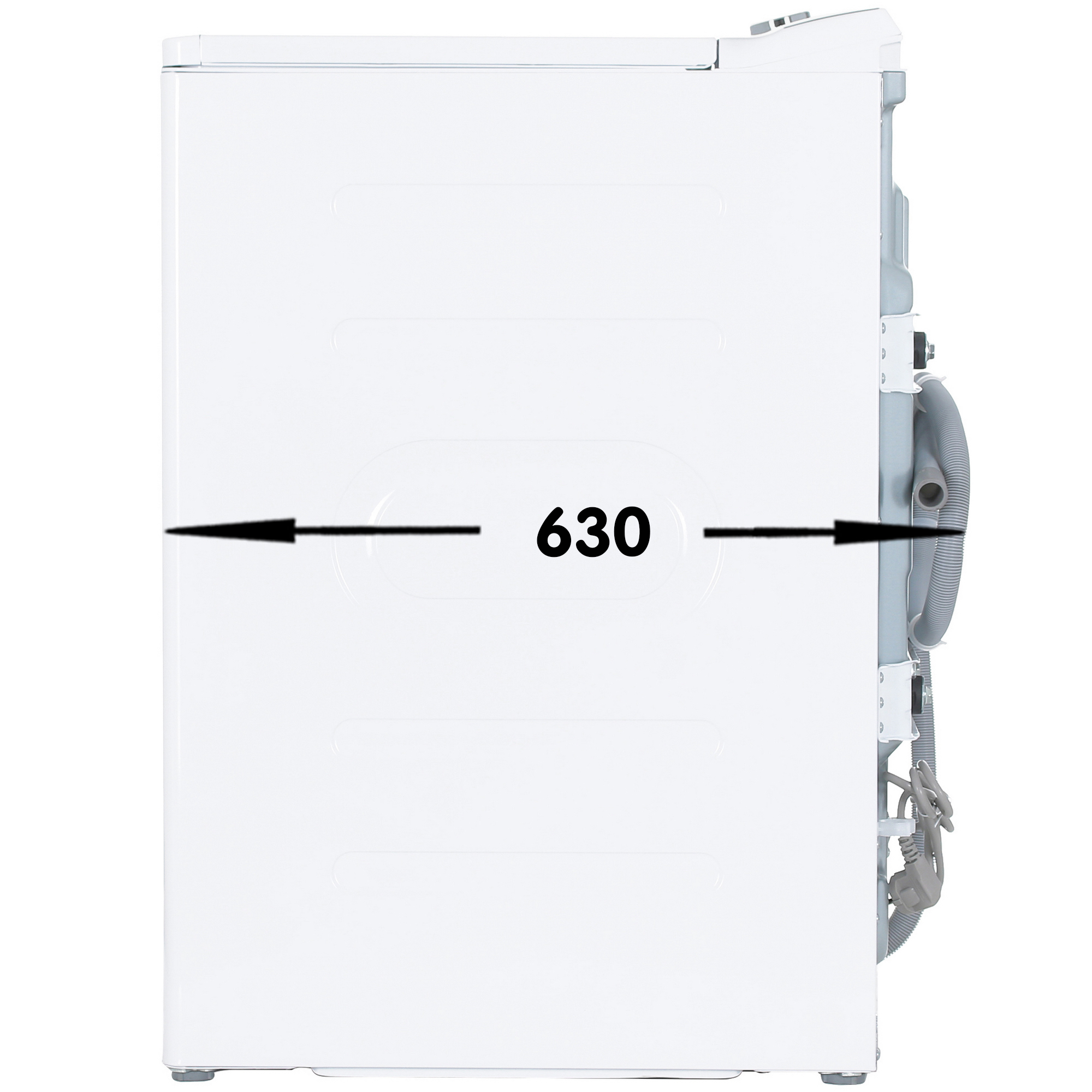 5040156 Стиральная машина DEXP WM-E813DMA/WDBIS белый STDN-0048614 - Вид №3