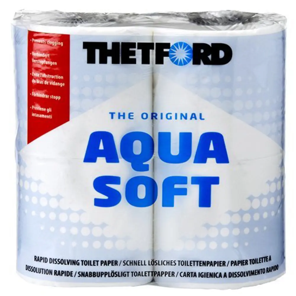Туалетная бумага для биотуалета Thetford Aqua Soft, 4 рулона 10500375 STLM-2121084 
