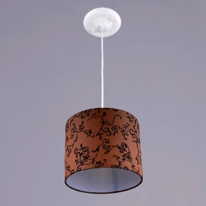 Светильник подвесной Арго 1 лампа 4 м² цвет бело-коричневый