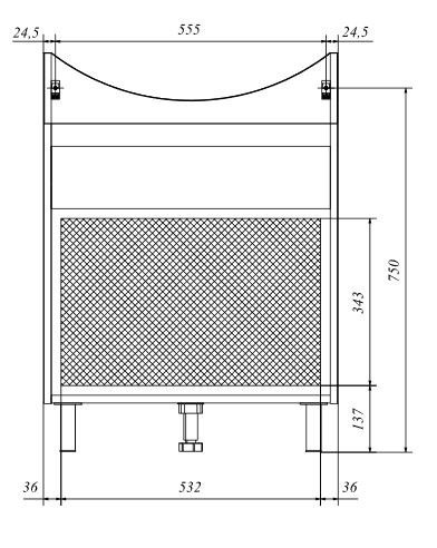 У50110 Тумба без раковины Вита 65Н 3я, МДФ 1 Marka Вита - Вид №6