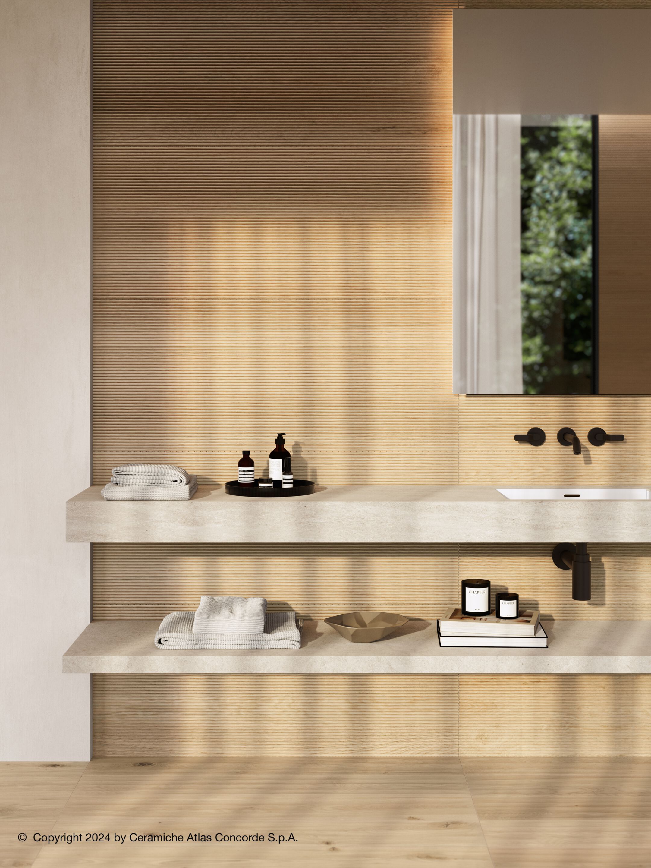 Напольное покрытие из керамогранита в помещении и на открытом воздухе с эффектом дерева Atlas Concorde журнал ARCH-00030139 - Вид №17