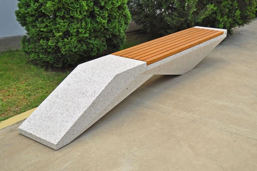 ENCHO ENCHEV - ETE Скамейка из бетона и бамбука без спинки  234  - Вид №9