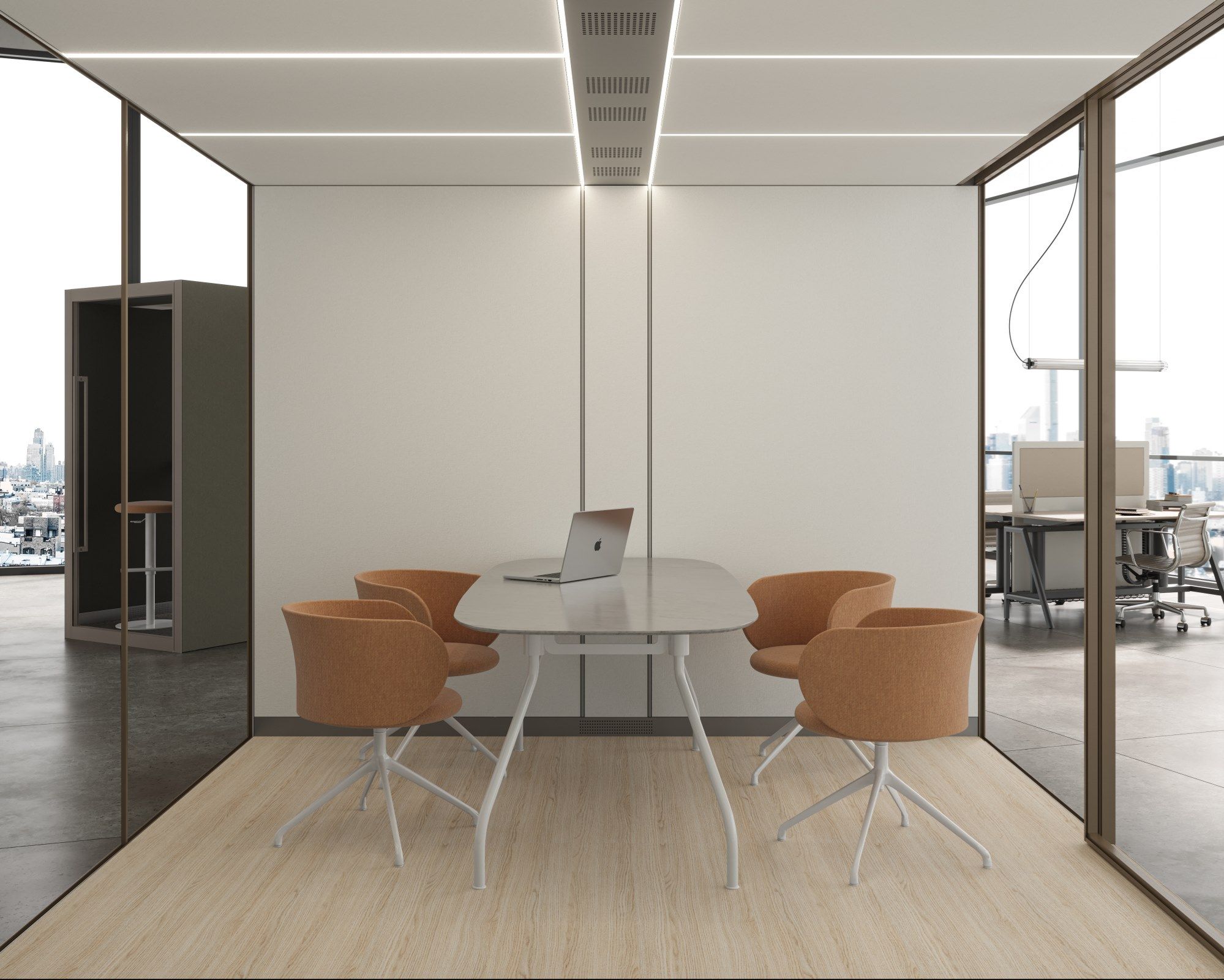 Акустическая офисная кабина со встроенным освещением IOC project partners Privé ARCH-00090769 - Вид №1