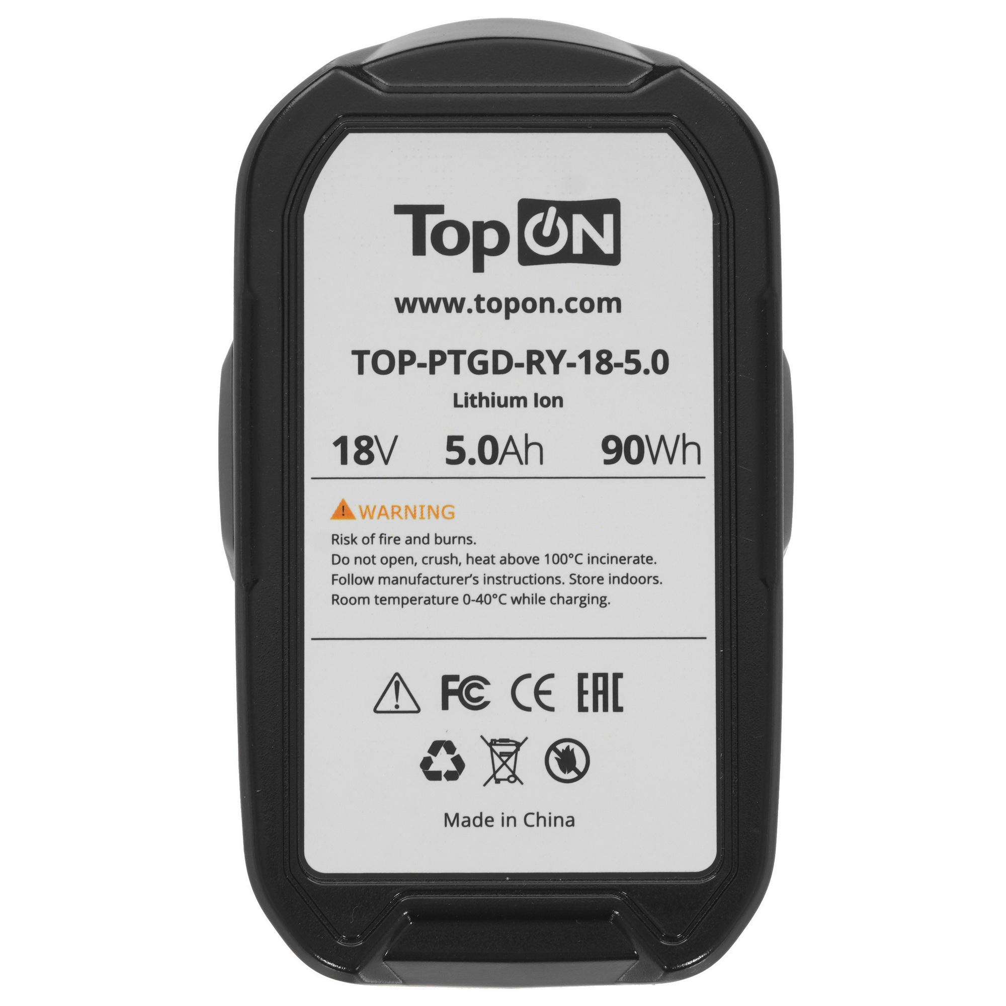 Аккумулятор TopON TOP-PTGD-RY-18-5.0 9002654 STDN-0011853 - Вид №2