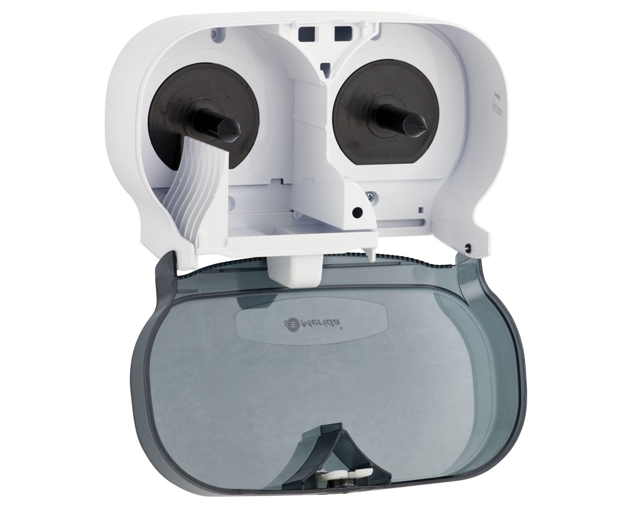 BEB301 Контейнер для двух рулонов туалетной бумаги без сердцевины ONE, пластик АБС, белый Merida  - Вид №2