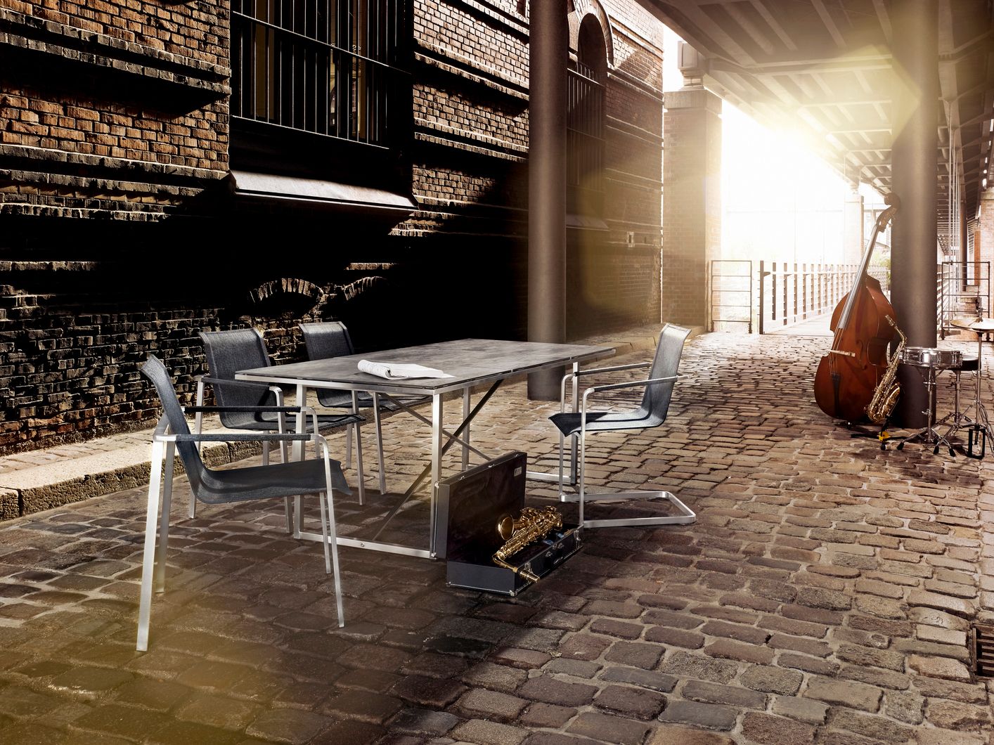 Штабелируемый садовый стул с подлокотниками solpuri Джаз ARCH-00058435 - Вид №3