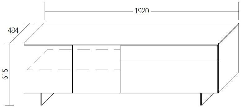 Dall'Agnese Комод из дуба с распашными дверцами с ящиками Fashion sun-id-1444986 - Вид №1