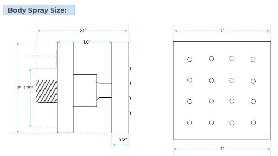 Светодиодный набор для душа из нержавеющей стали с ручным душем Fontana Showers FS1453 ARCH-00076213 - Вид №4