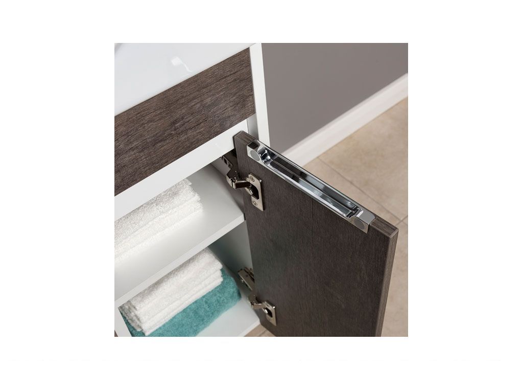 Мебель для ванной Aquanet Коста 76 белый/дуб антик 00188420 - Вид №10