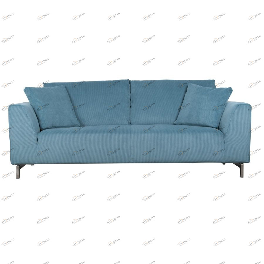 Диван Dragon Rib трехместный синий Zuiver 3200001
