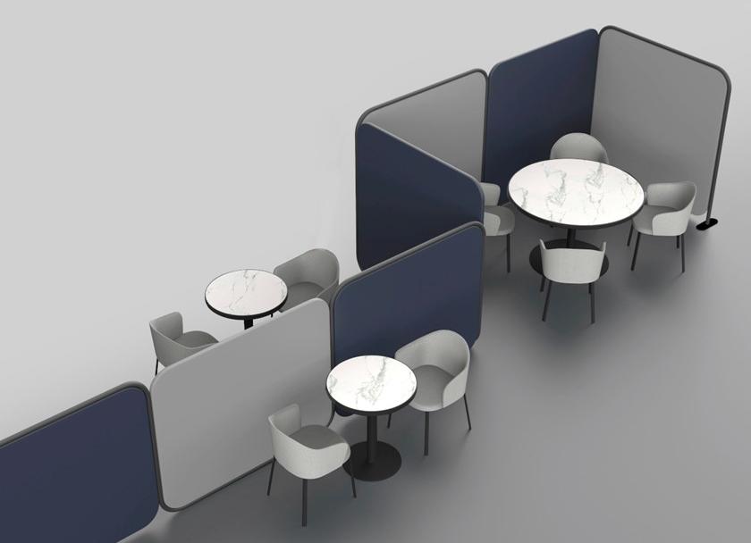 Quinti Sedute Отдельностоящая модульная офисная перегородка из металла sun-id-1392926 - Вид №1