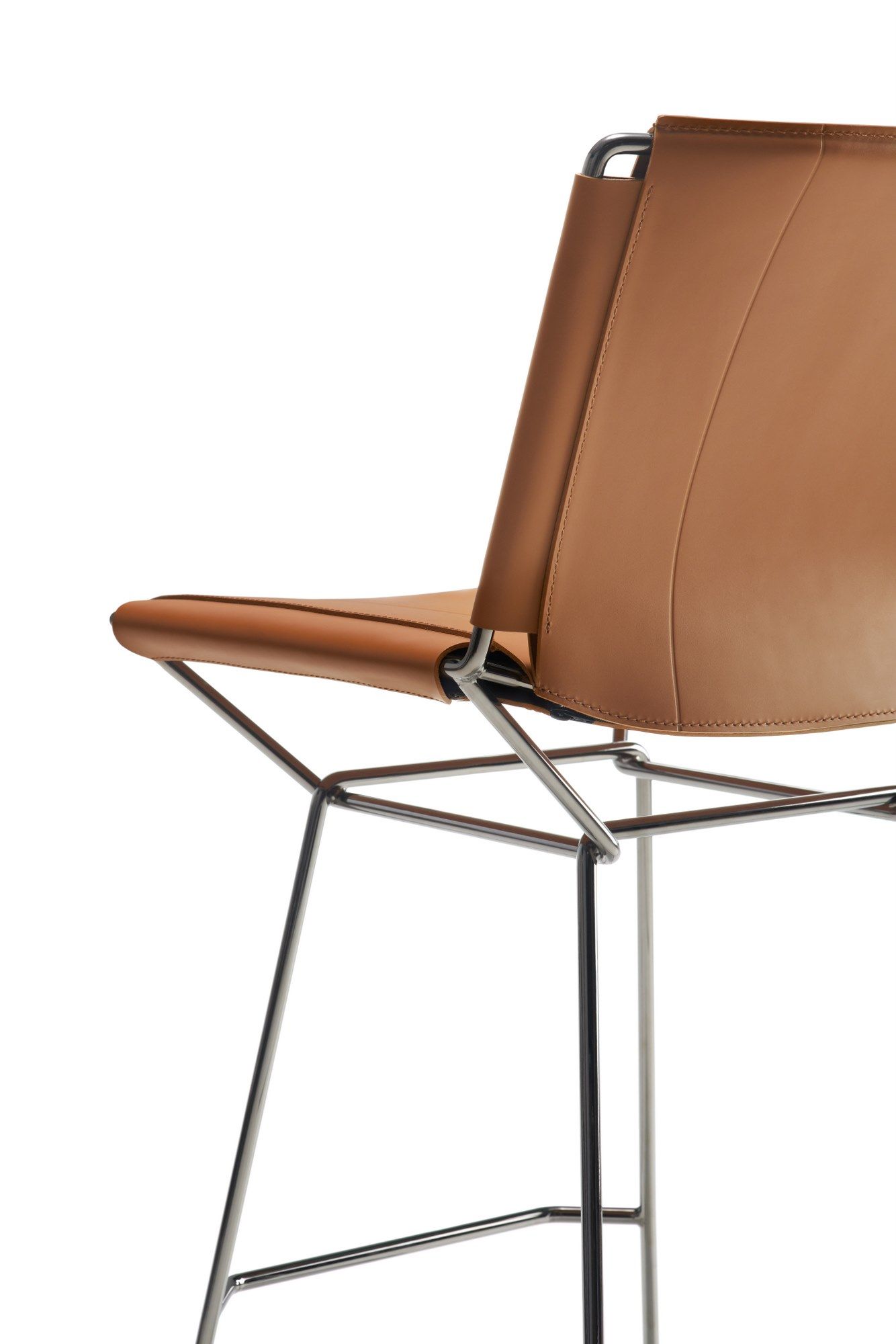 Кожаный табурет с подставкой для ног MDF Italia NEIL LEATHER ARCH-00052210 - Вид №2