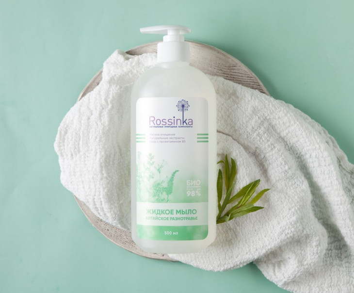 7507 Жидкое мыло "Алтайское разнотравье" Вкусляндия 