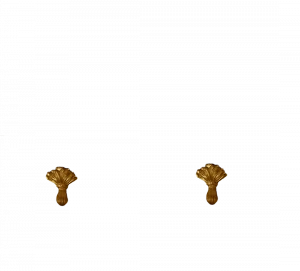 Gentry Home Bexley Cast iron bathtubs with feet Цветок темное золото GH100489