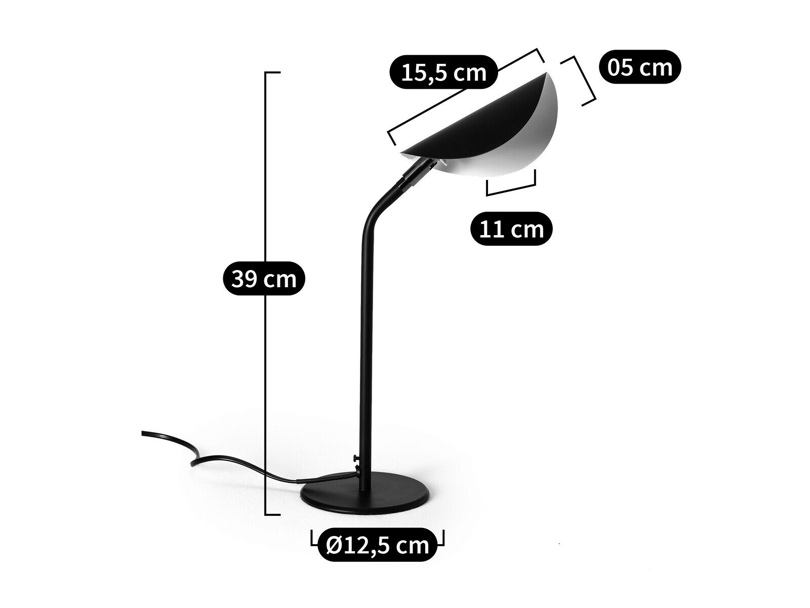Регулируемая металлическая настольная лампа AMPM Funambule ARCH-00131743 - Вид №18