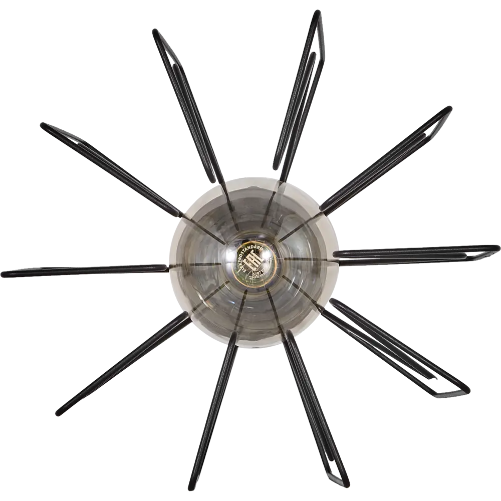 Люстра потолочная Vitaluce Скорпиус 1 лампа 3м² Е27 цвет черный матовый STLM-2059400 - Вид №3