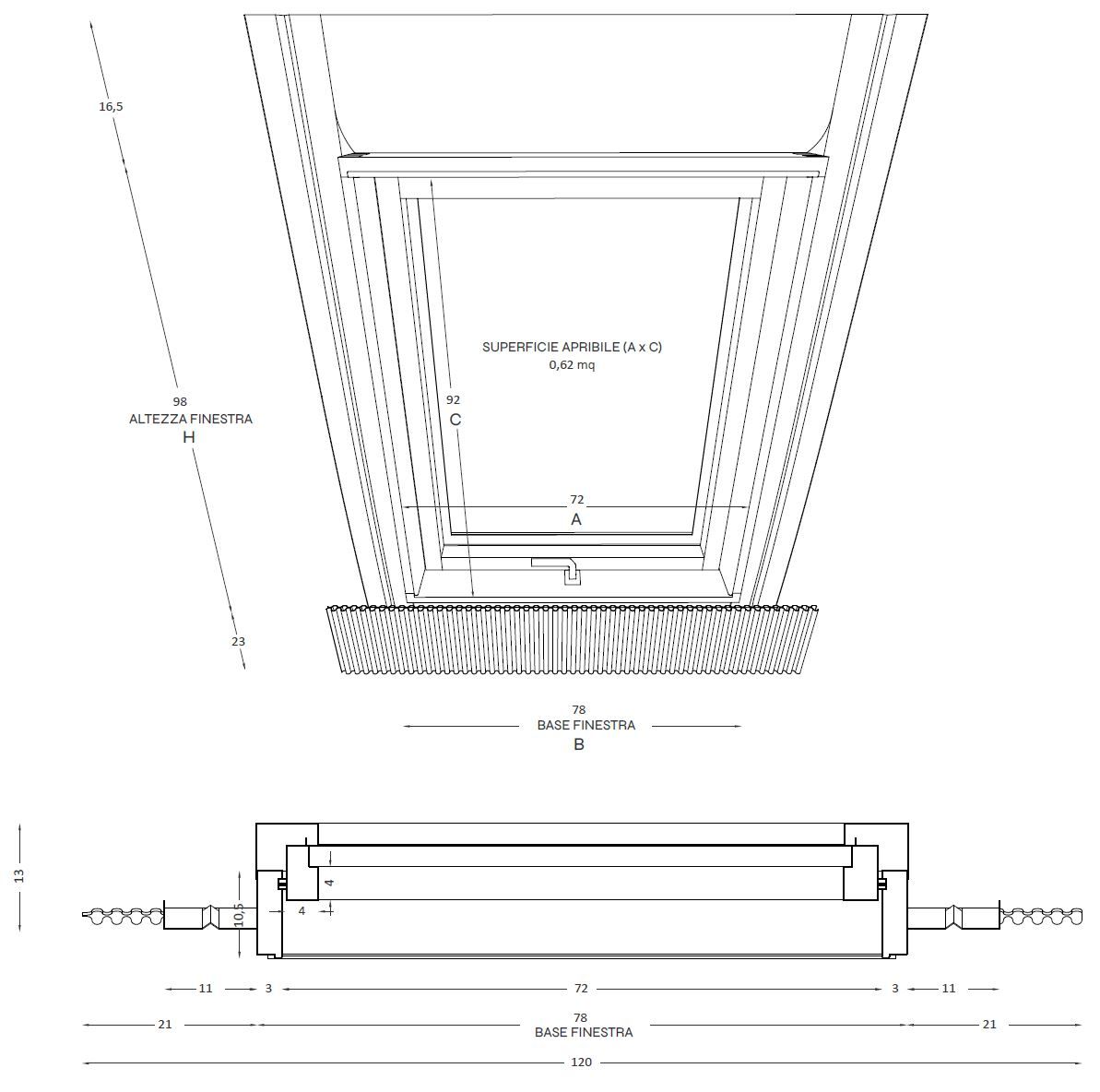 Алюминиевое и деревянное окно с навесной крышей Emica среда обитания ARCH-00060948 - Вид №9