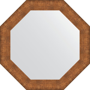 BY 3882 Зеркало в багетной раме - медная кольчуга 88 mm EVOFORM Octagon