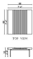 ENNE Журнальный столик квадратный Izzy sun-id-1487979 - Вид №2