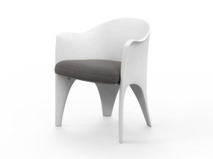 Садовый стул со встроенной подушкой