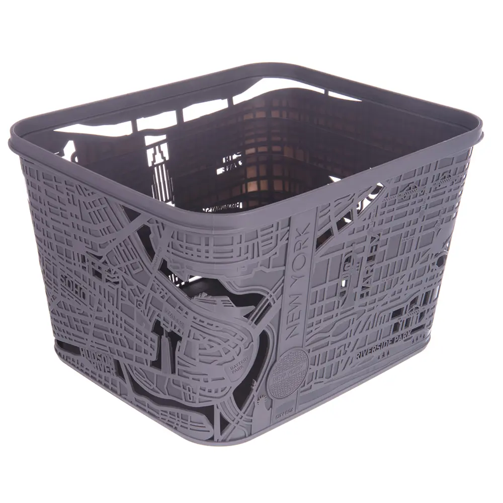 Контейнер Curver Нью-Йорк 22x30x35 см пластик цвет серый 15794341 STLM-2012660 Santreyd