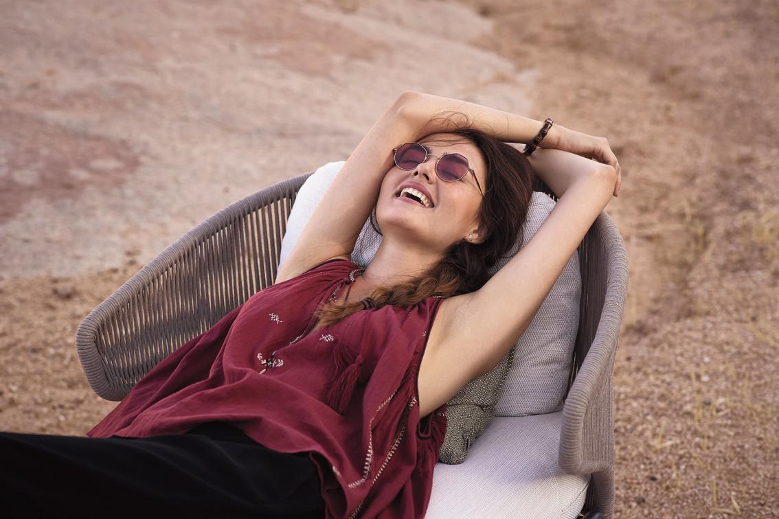 Шезлонг лава серебро Manutti Radius MNST743 - Вид №6