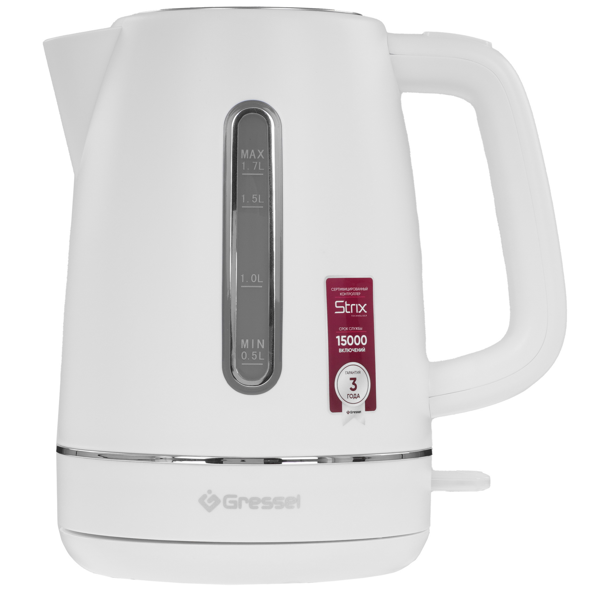 9256873 Электрочайник Gressel RGRK-771112 белый STDN-0078120