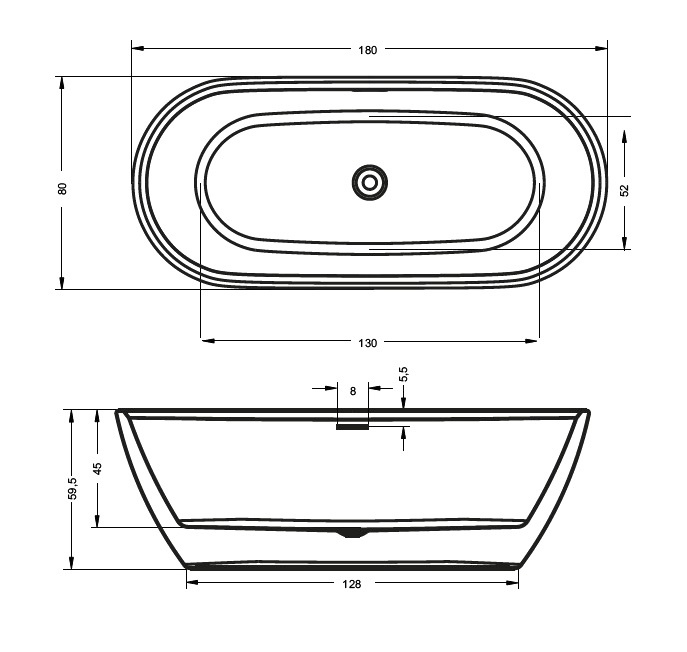 BD0200500000000 Ванна Riho Inspire Santreyd - Вид №2